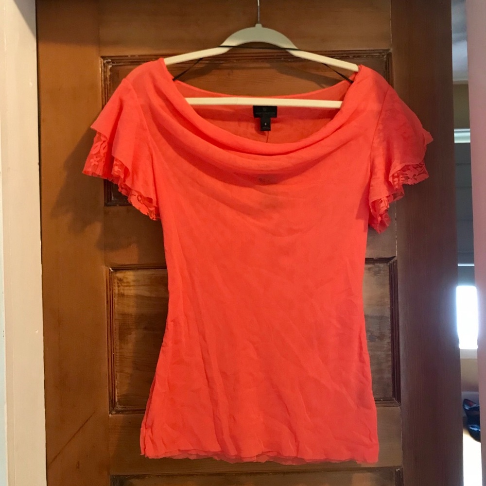 NWT Flirty Coral top